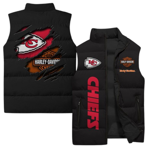 058 Unique Sleeveless Puffer Jacket