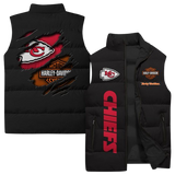 058 Unique Sleeveless Puffer Jacket