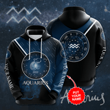 Zodiac Aquarius Personalized Unique Hoodie