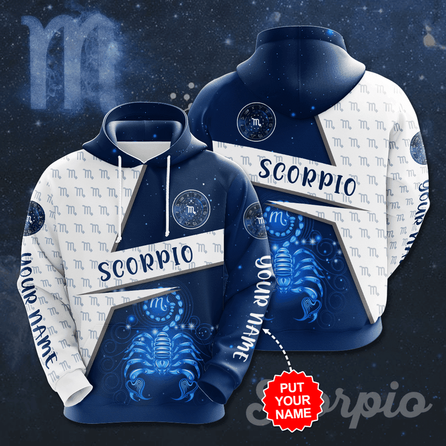 Zodiac Scorpio Personalized Unique Hoodie