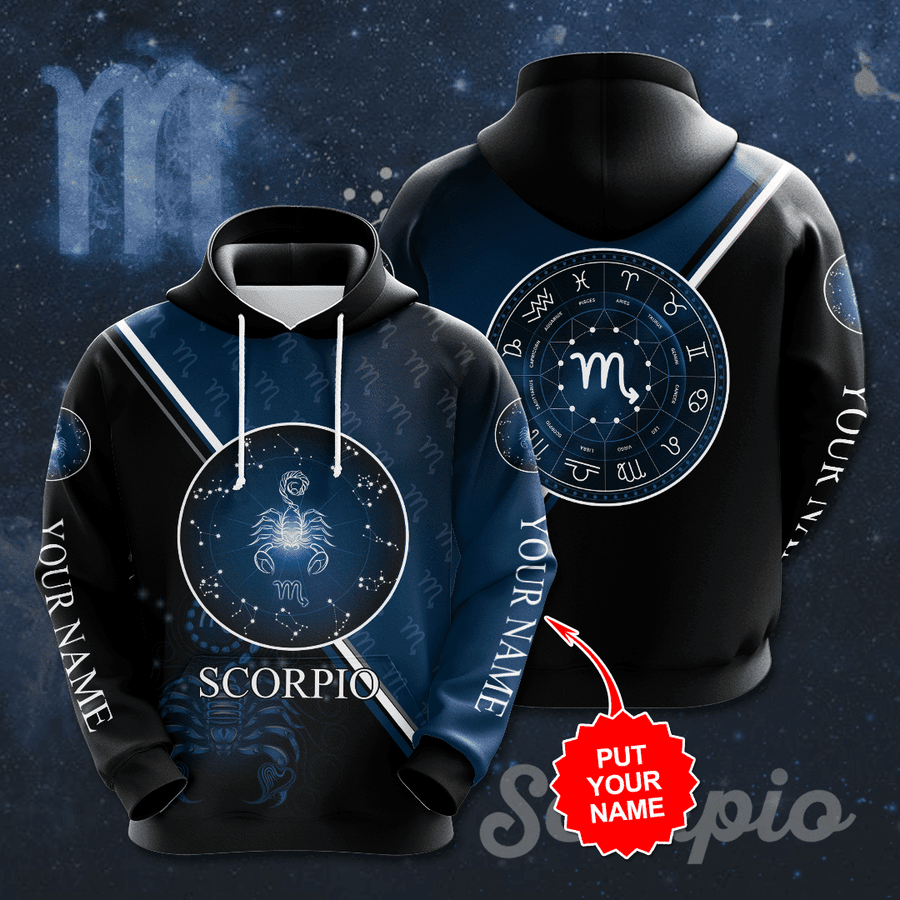 Zodiac Scorpio Personalized Unique Hoodie