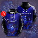 Zodiac Aquarius Personalized Unique Hoodie