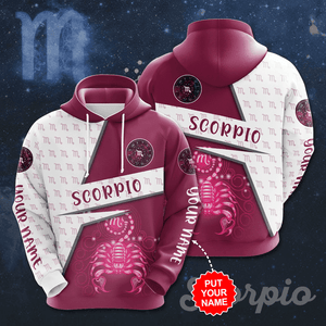 Zodiac Scorpio Personalized Unique Hoodie