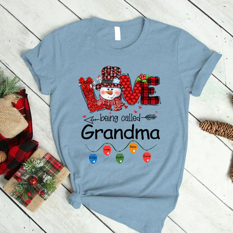 Love being called Grandma Personalized T-Shirt
