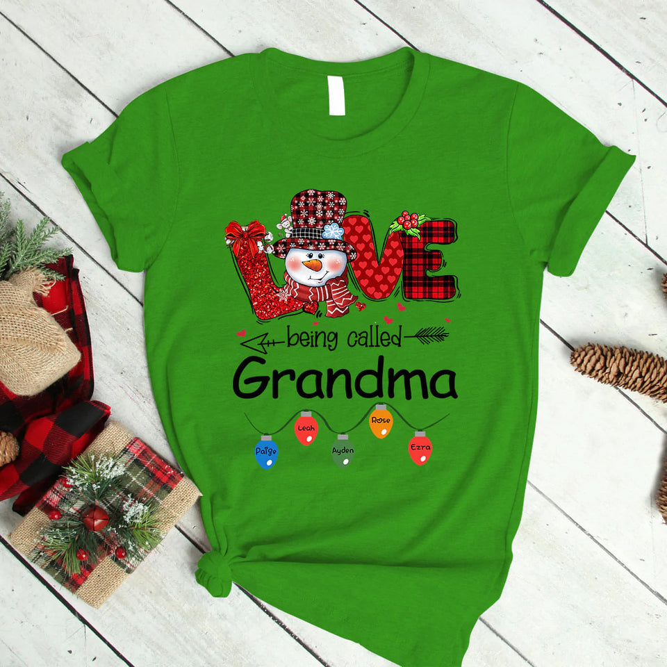 Love being called Grandma Personalized T-Shirt