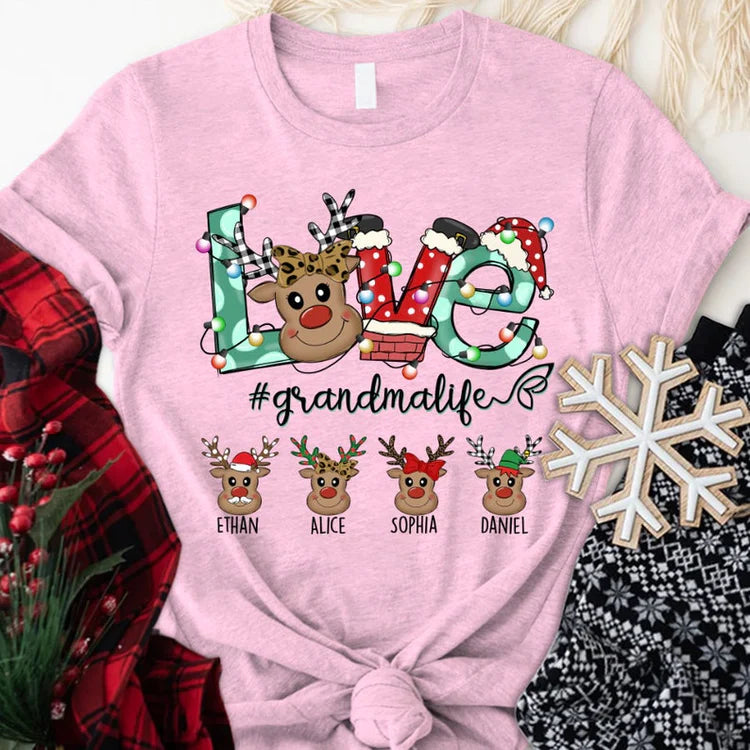 Love GrandmaLife Personalized T-Shirt