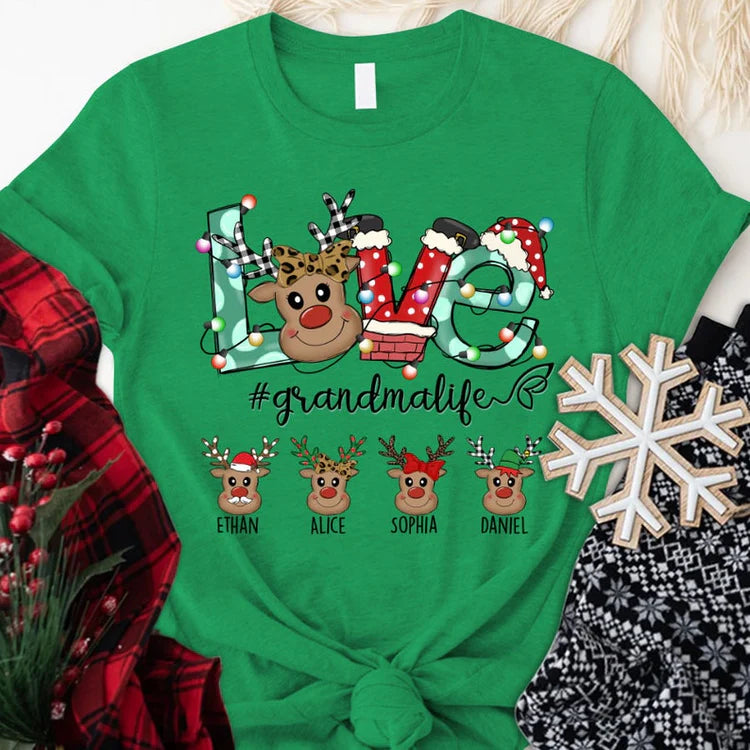 Love GrandmaLife Personalized T-Shirt