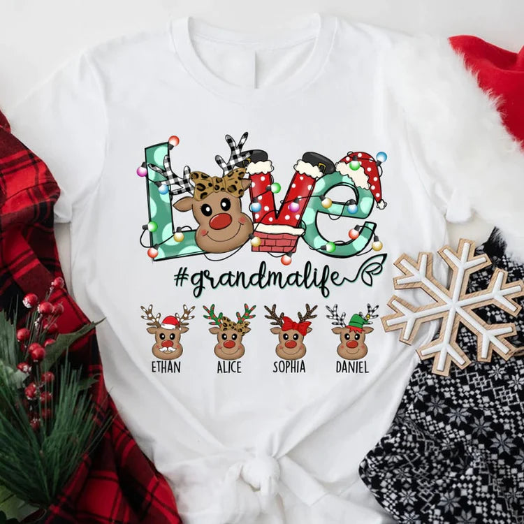 Love GrandmaLife Personalized T-Shirt