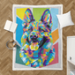 German Shepherd - Unique Fleece Blanket