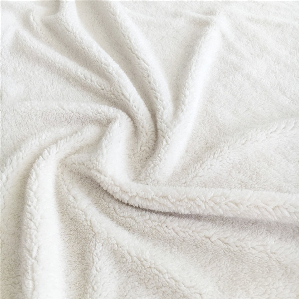 Wolf Couple - Unique Fleece Blanket