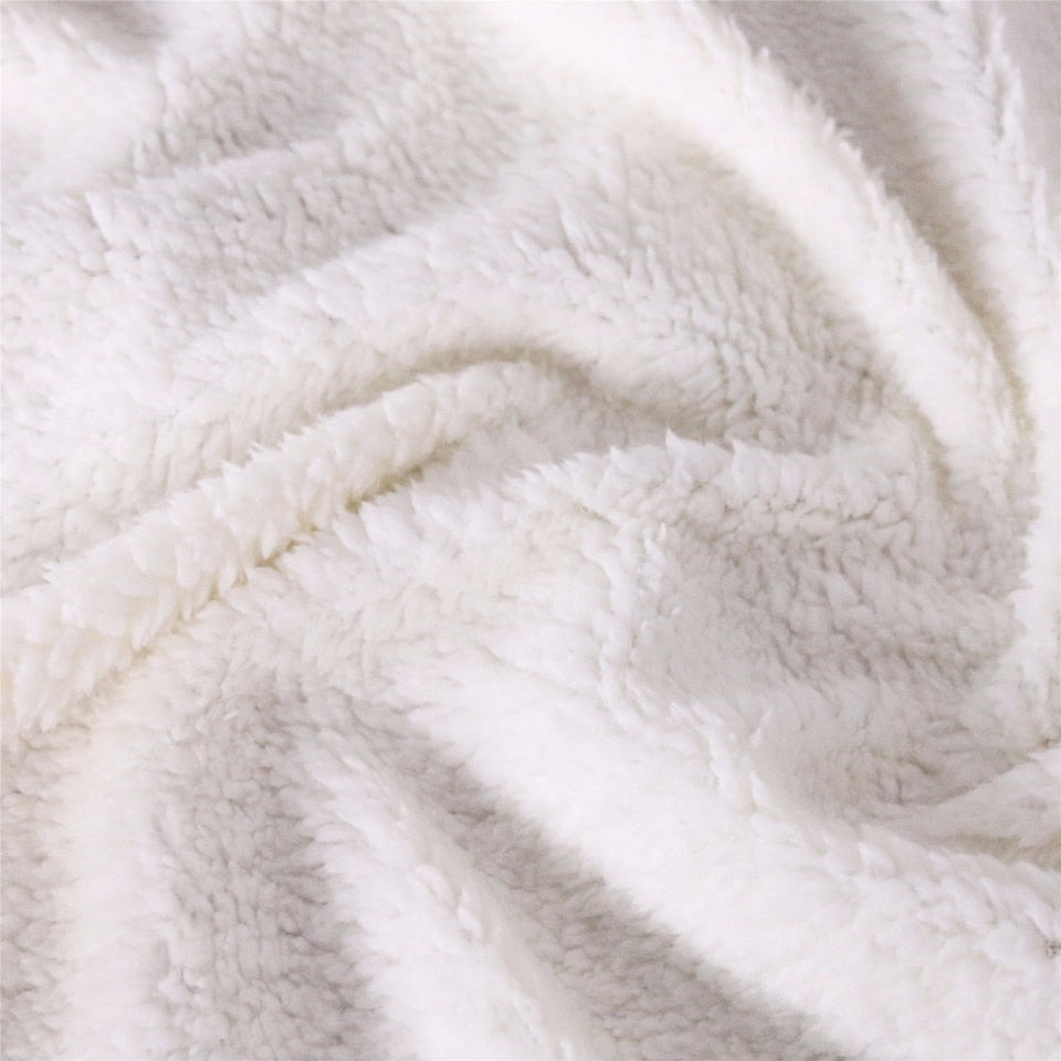 Wolf Couple - Unique Fleece Blanket
