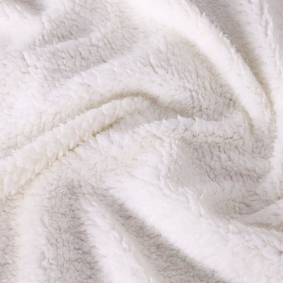 Wolf2 - Unique Fleece Blanket