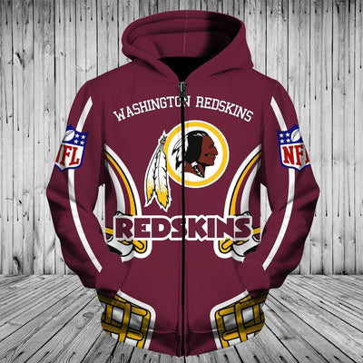 ▷ NFL 'Redskins' Zip Up Hoodie